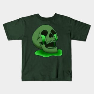 Skull Fountain (Toxic Waste/Green) Kids T-Shirt